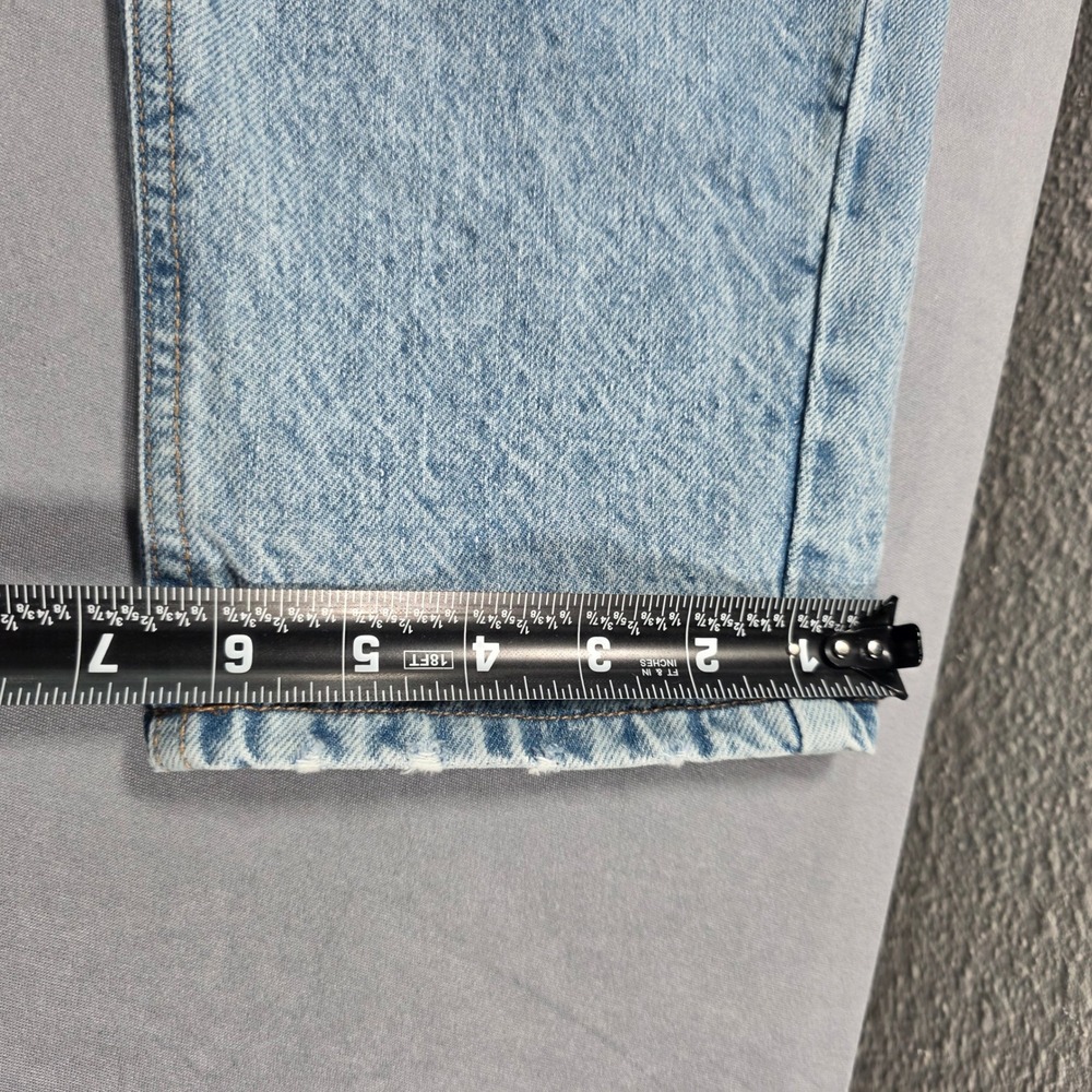 Wild Fable High Rise Tapered Distressed Jeans Light Wash Blue Womens Size 6 - Picture 7 of 11